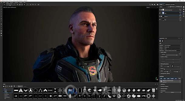 Substance Painter 2019.1正式版本已发布 新增了更多PhotoShop风格用户体验和工作流程