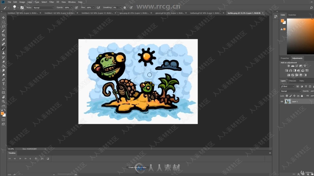 Unity中2D动作游戏开发艺术训练视频教程
