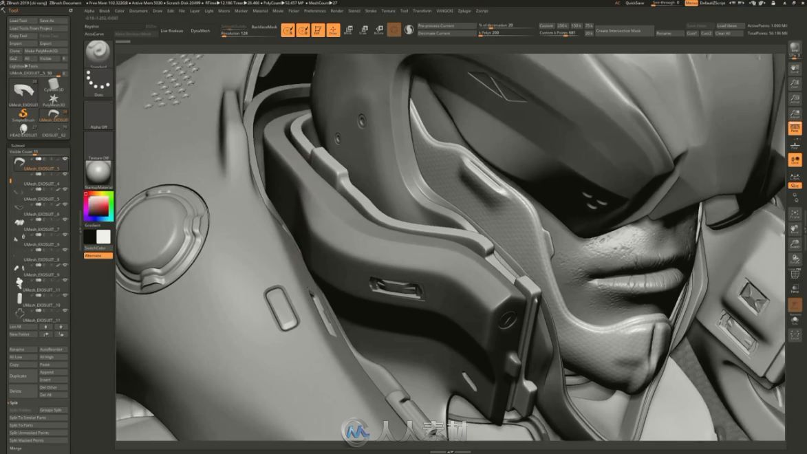 10款免费ZBrush 3D alpha素材及其正确使用指导教程分享