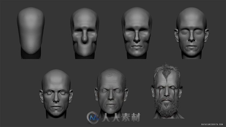 使用ZBrush雕刻“弗洛基维京人”的全过程解析 基础模型的创建至关重要