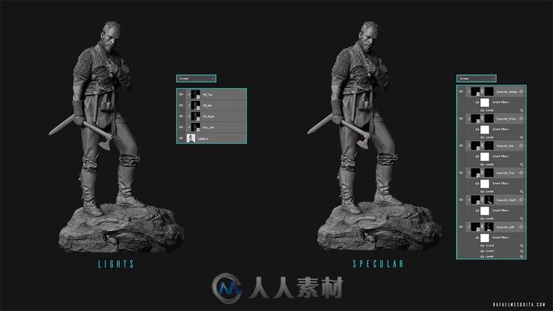 使用ZBrush雕刻“弗洛基维京人”的全过程解析 基础模型的创建至关重要