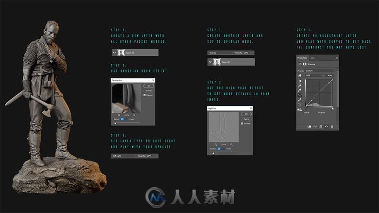 使用ZBrush雕刻“弗洛基维京人”的全过程解析 基础模型的创建至关重要