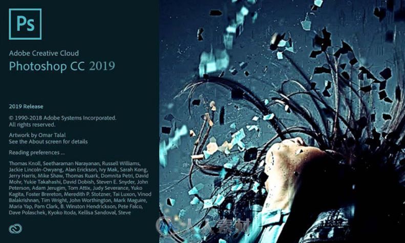 Photoshop CC 2019平面设计软件V20.0.5.27259版