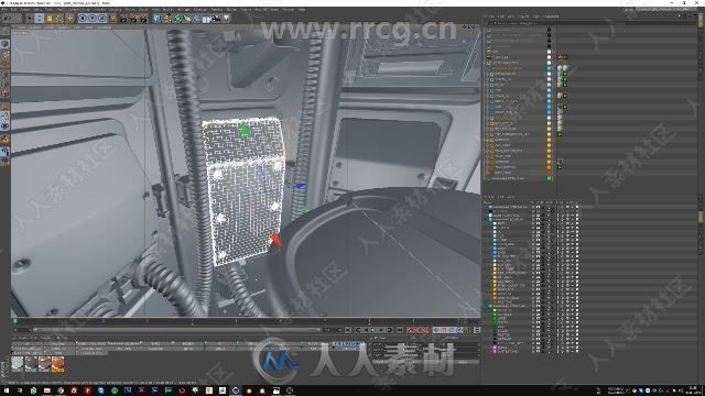 C4D与Octane科技胶囊场景建模与渲染视频教程