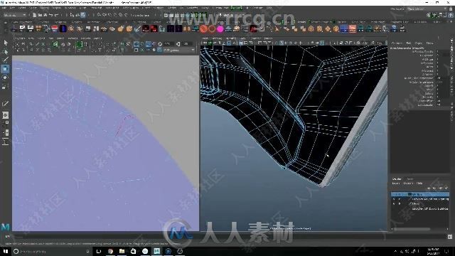 Mari机甲头盔硬表面纹理实例制作视频教程