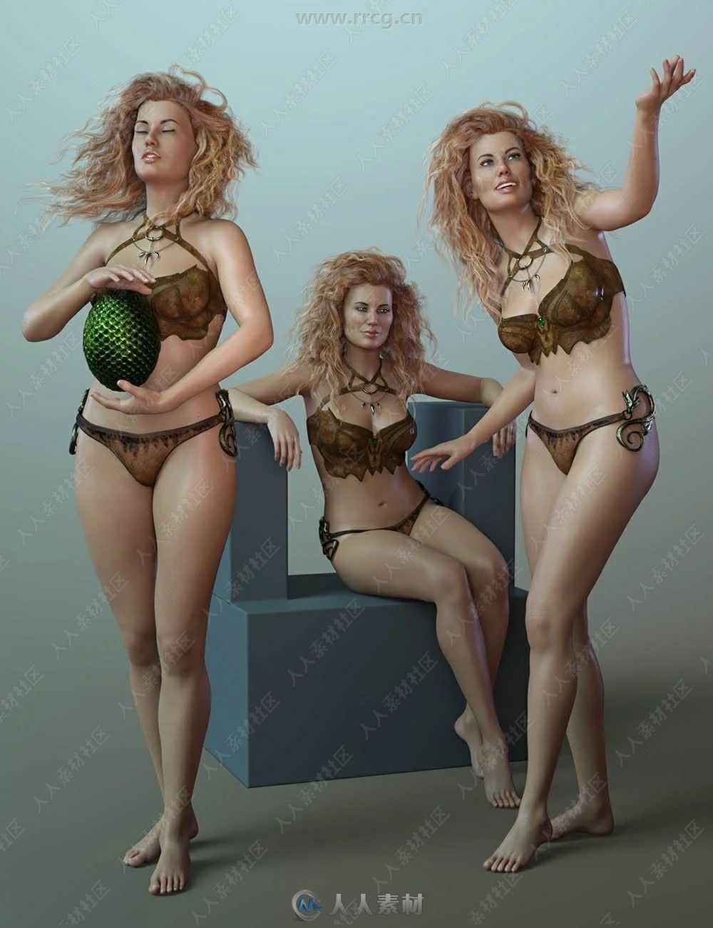 Ellithia 8 Pro古代幻想艺术女神人物角色3D模型合集