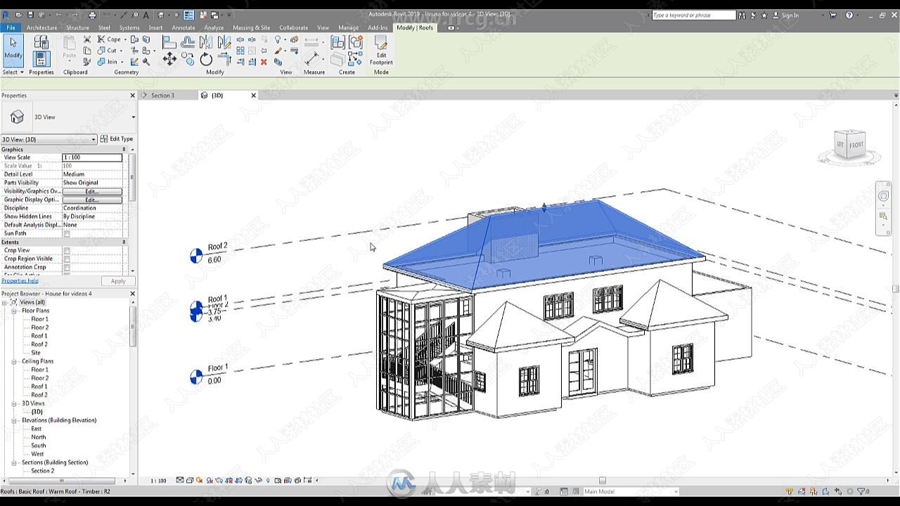 Revit 2020从入门到精通训练视频教程