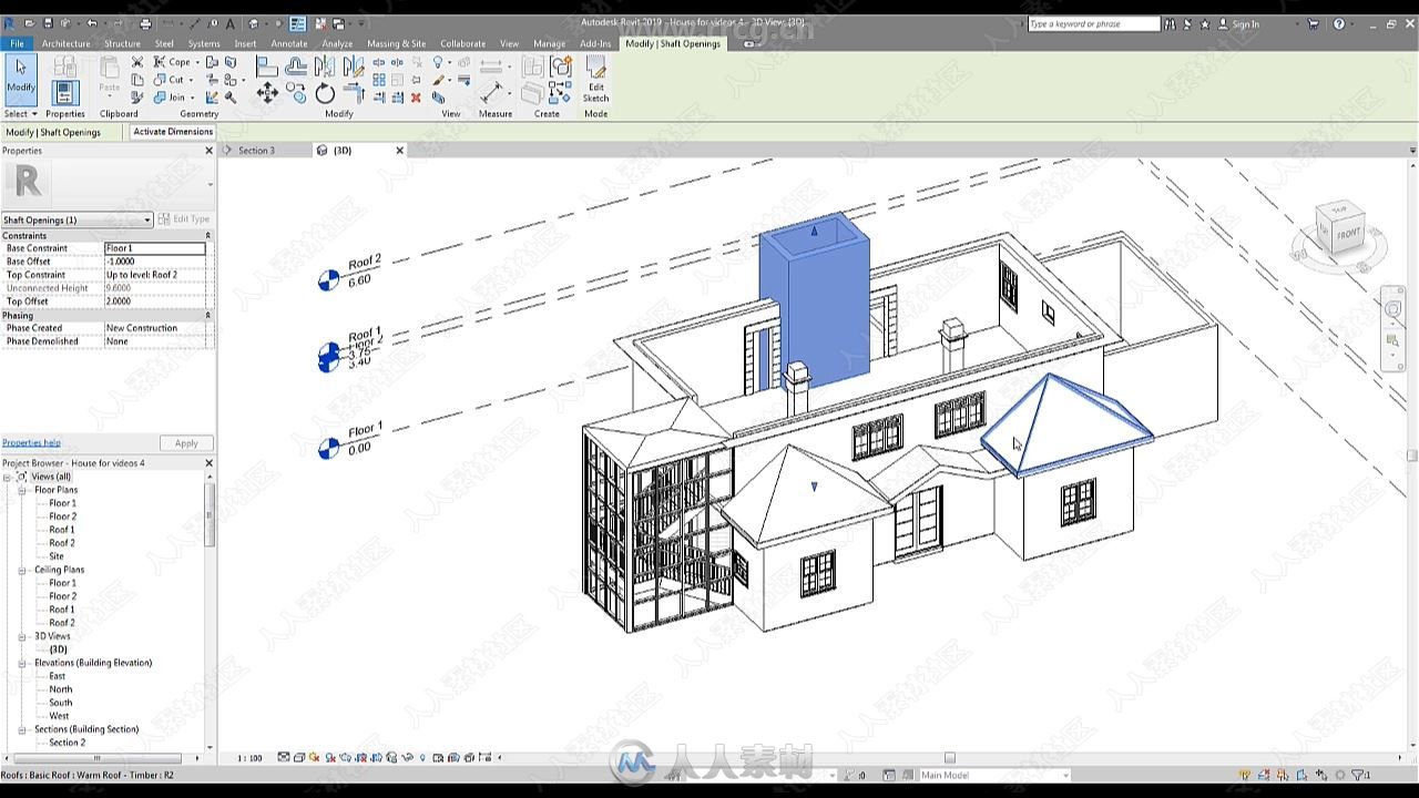 Revit 2020从入门到精通训练视频教程