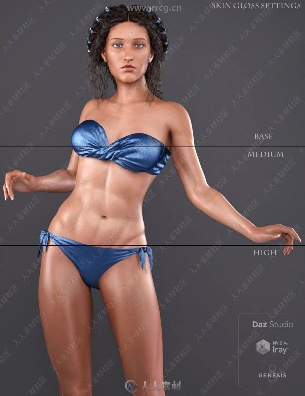 龙女皇超精致完整角色3D模型合集