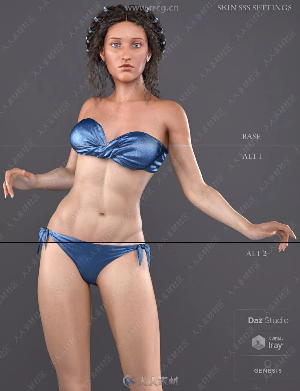 龙女皇超精致完整角色3D模型合集