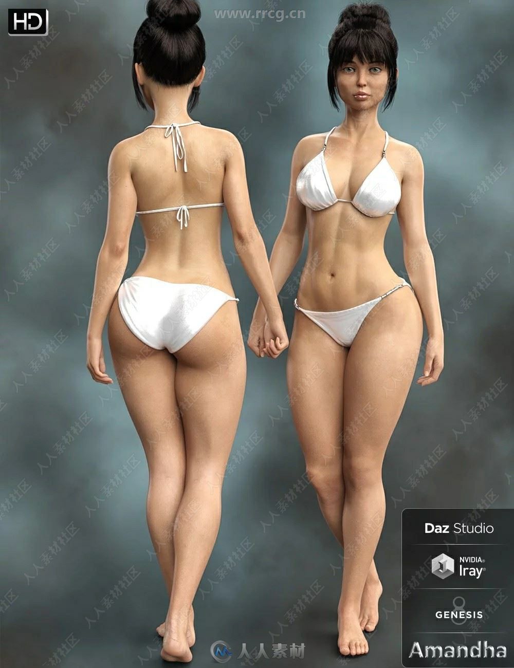 半人半仙女精灵装扮角色3D模型合集