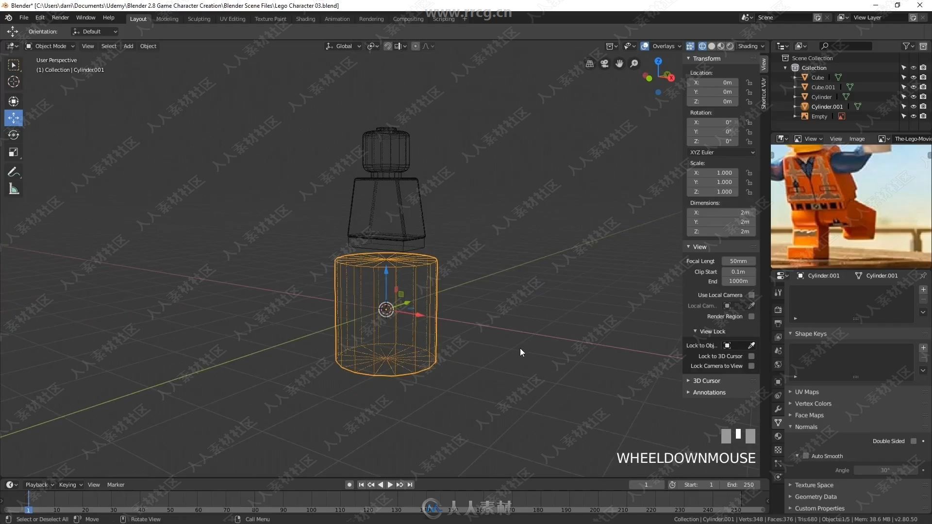 Blender乐高机器人角色完整制作实例训练视频教程