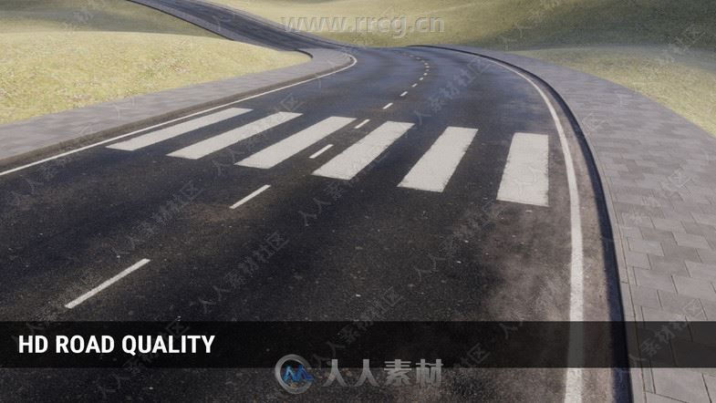 PRB道路贴图Unity游戏素材资源