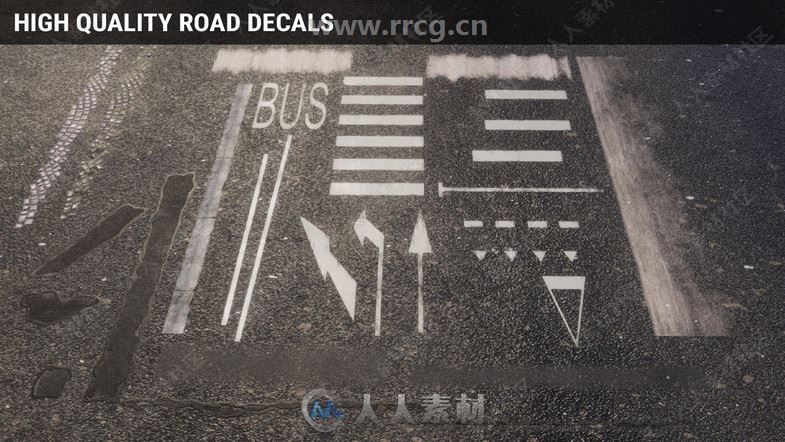 PRB道路贴图Unity游戏素材资源