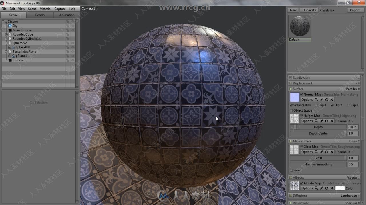 Substance Designer华丽瓷砖纹理贴图制作视频教程