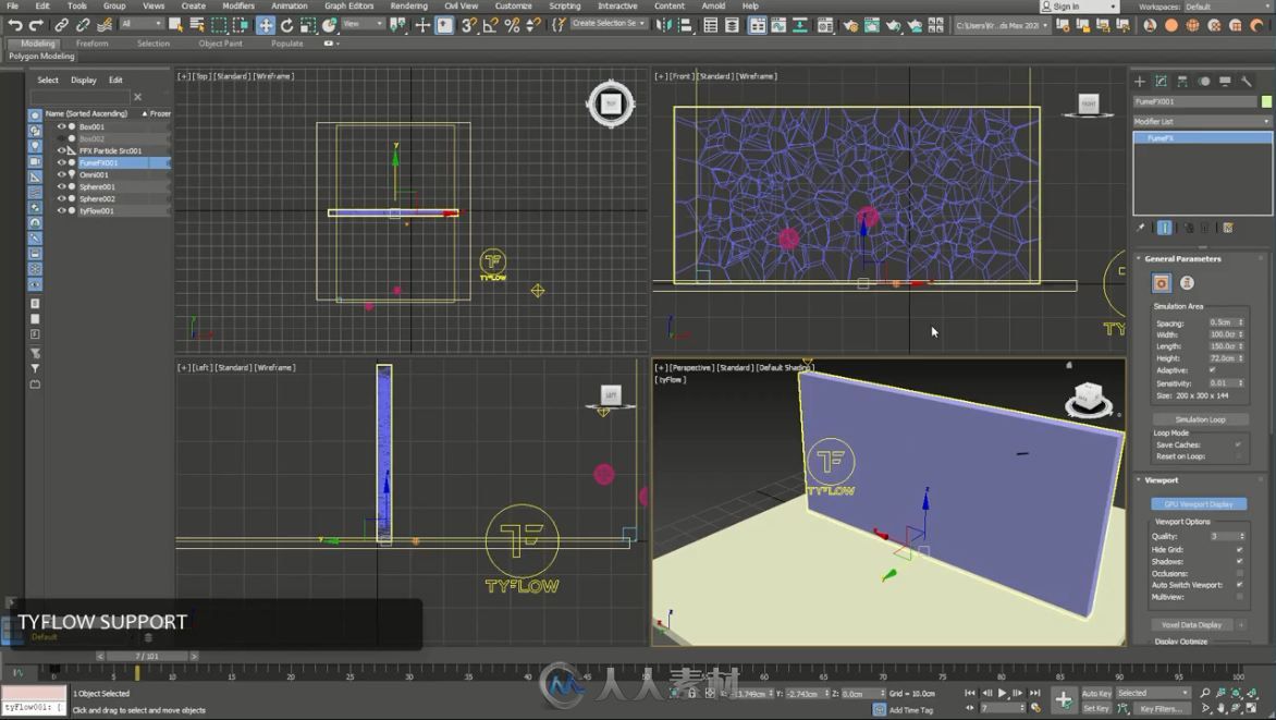 Sitni Sati公司发布了FumeFX 5.04 新增了对3ds Max 2020.1中引入的可拆卸视区的支持