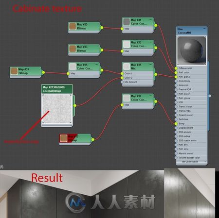 使用3ds Max和Corona Render建模温暖的建筑可视化室内环境制作解析教程