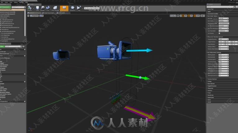 游戏角色运动动画系统蓝图Unreal游戏素材资源