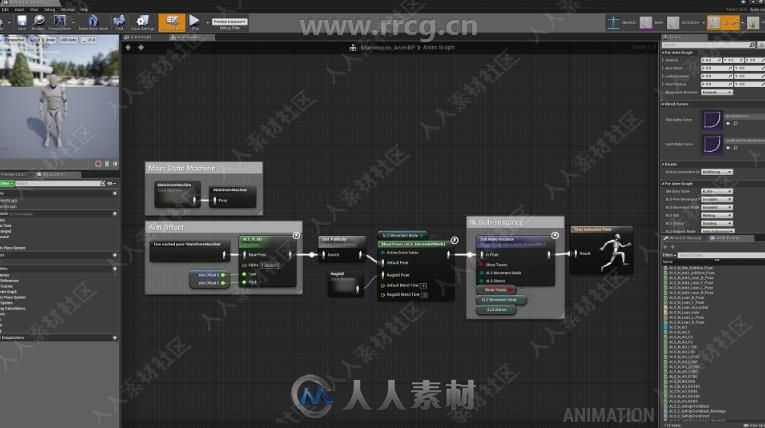 游戏角色运动动画系统蓝图Unreal游戏素材资源