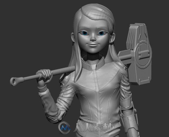 使用Maya和ZBrush软件创建超级英雄少女角色 从建模到最终渲染的全过程解析