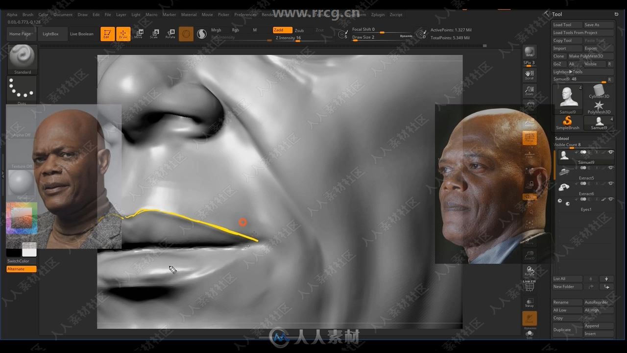 ZBrush漫威影视角色雕刻实例制作视频教程