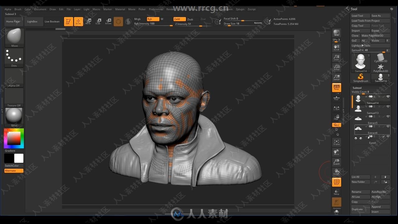 ZBrush漫威影视角色雕刻实例制作视频教程