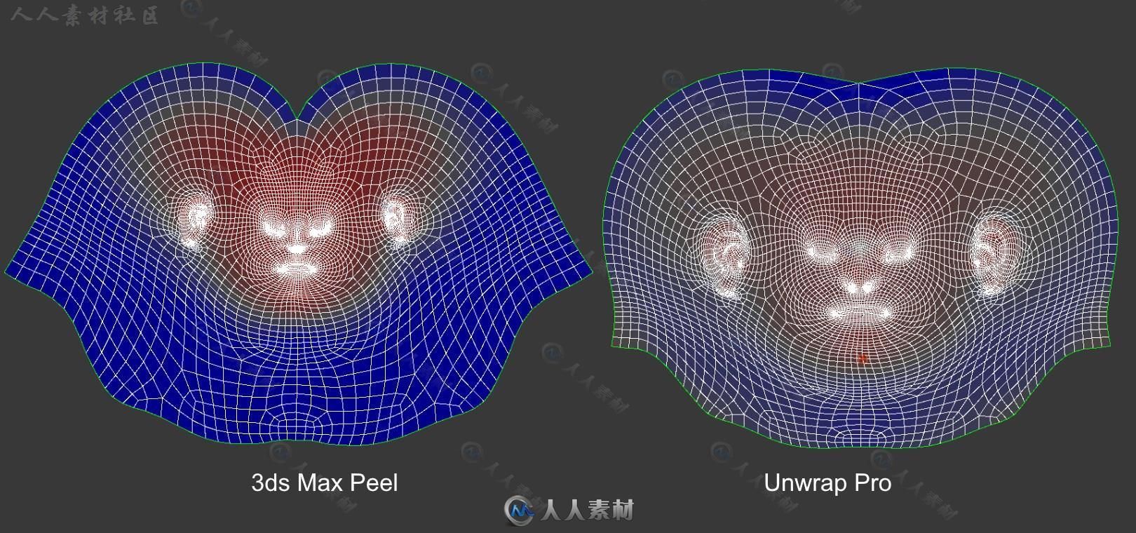 UnwrapPro UV拆分网格3dsmax插件V1.04版