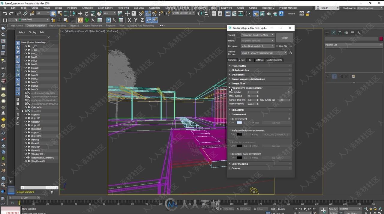 VRay NEXT可视化渲染标准训练视频教程第一季