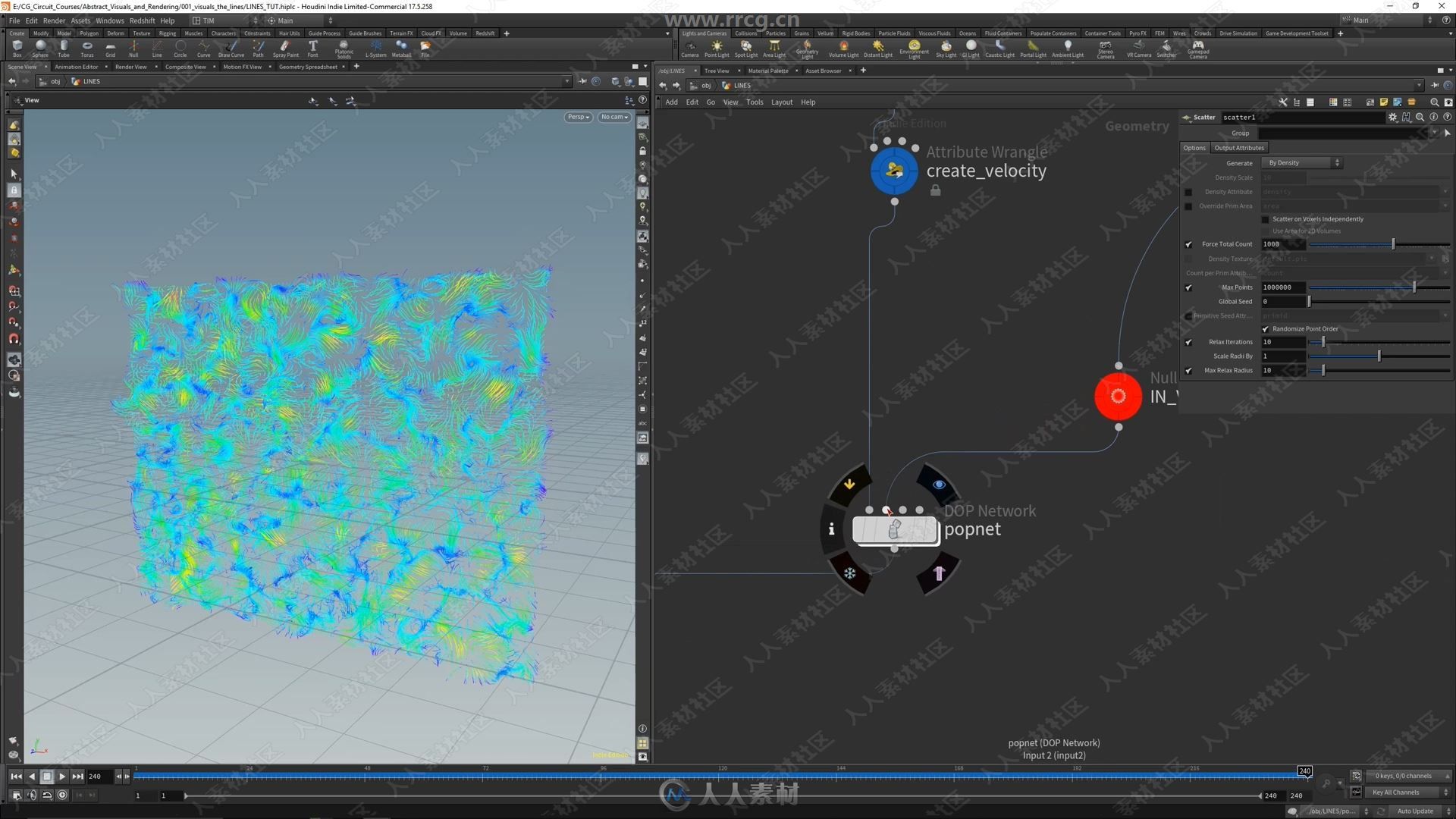 Houdini与Redshift抽象艺术特效制作视频教程