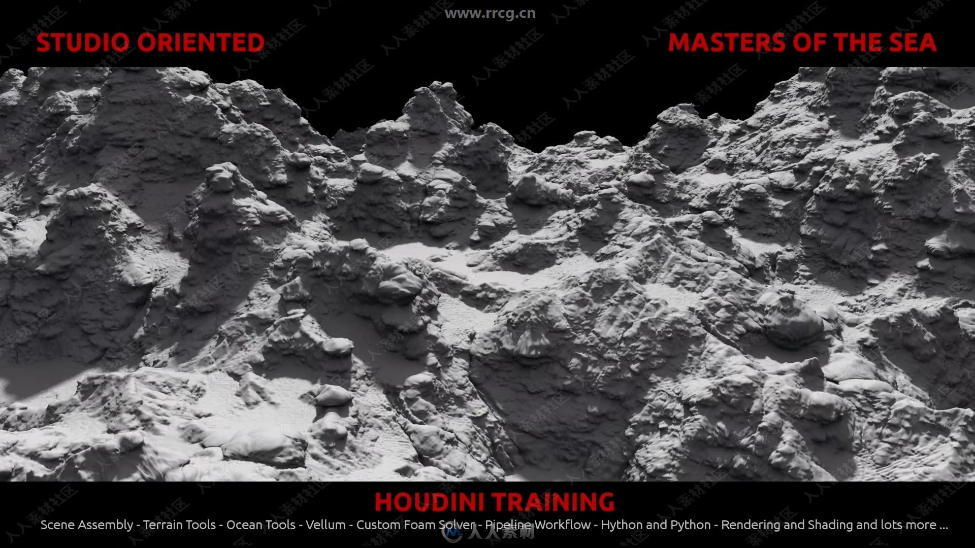 Houdini风浪吹翻小船影视特效制作视频教程