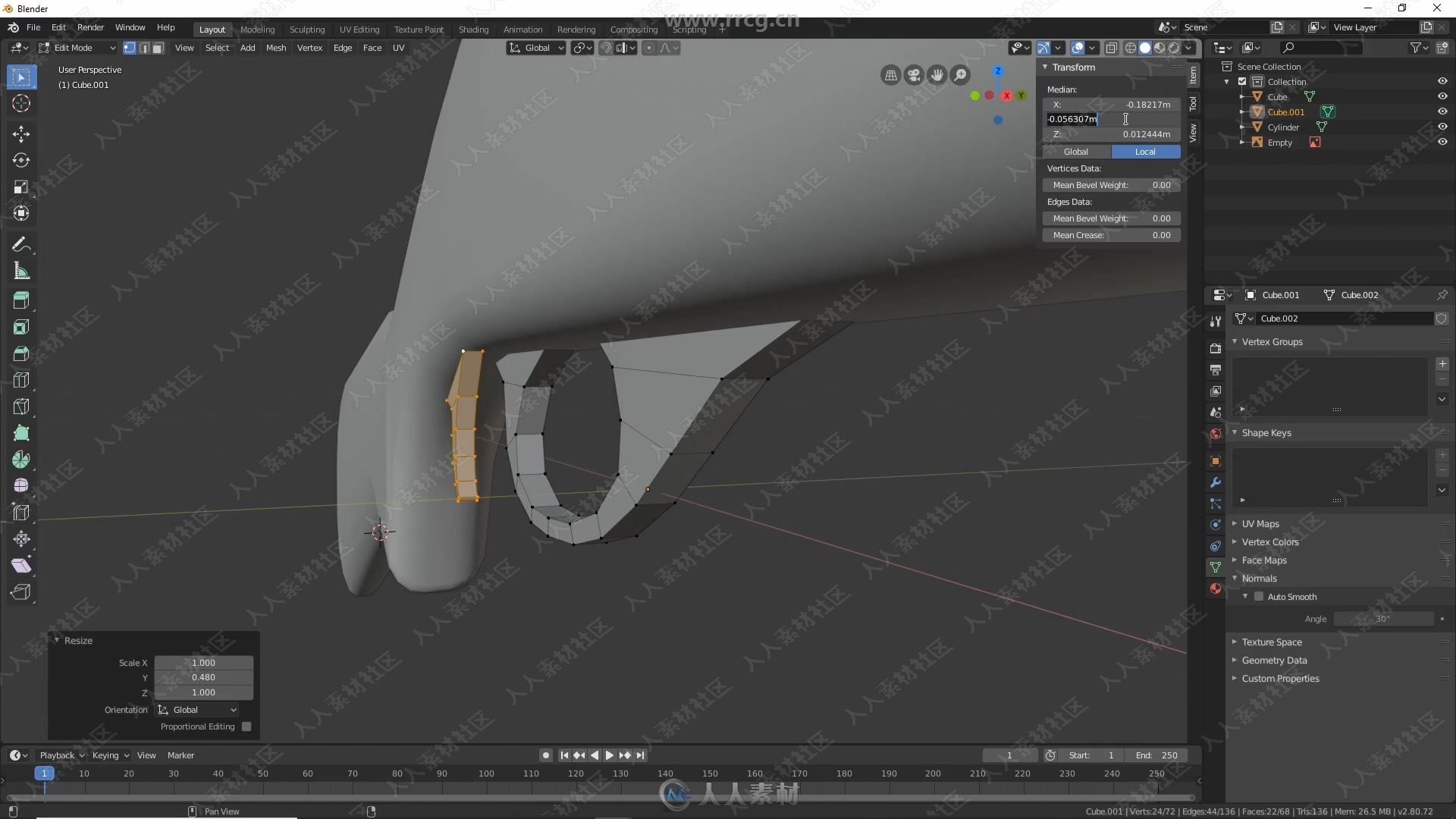 Blender 2.8散弹枪建模实例制作视频教程