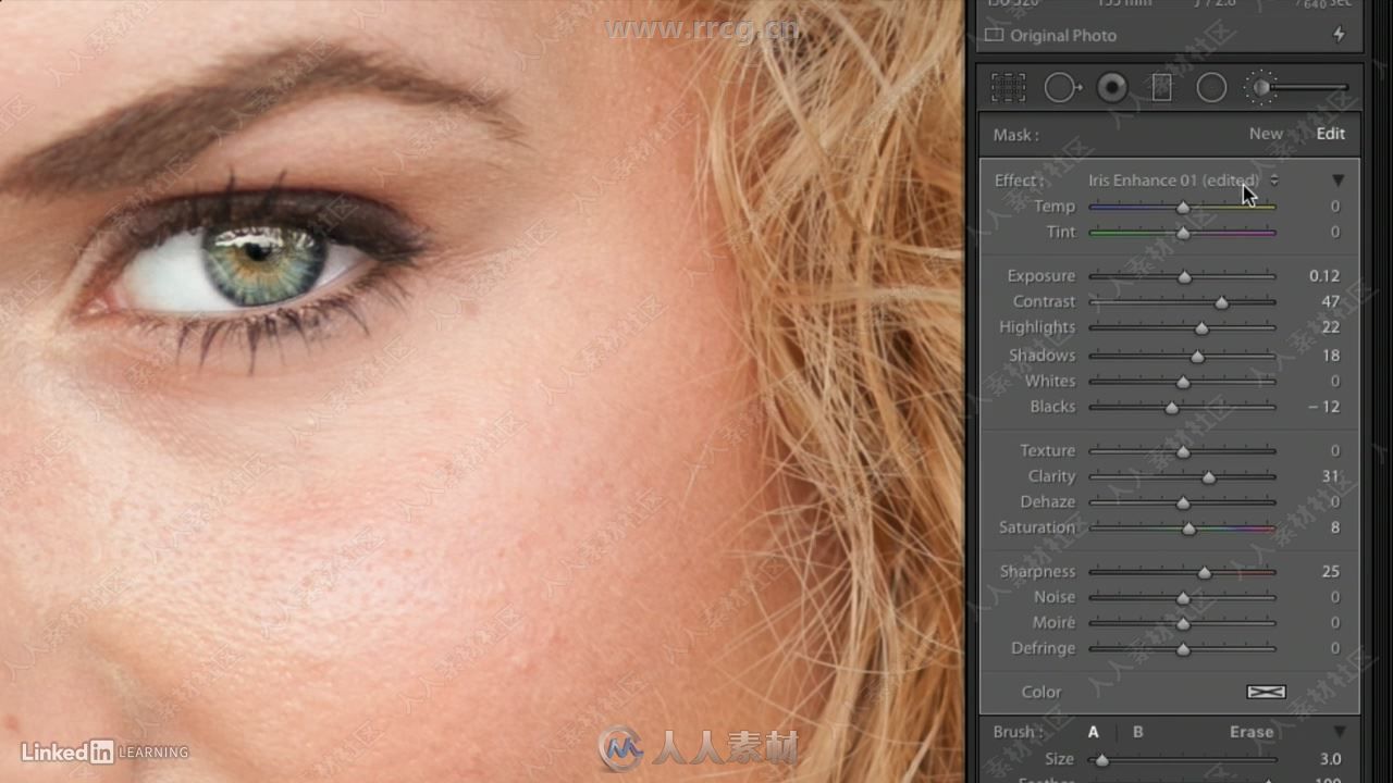 Lightroom脸部修饰技术视频教程