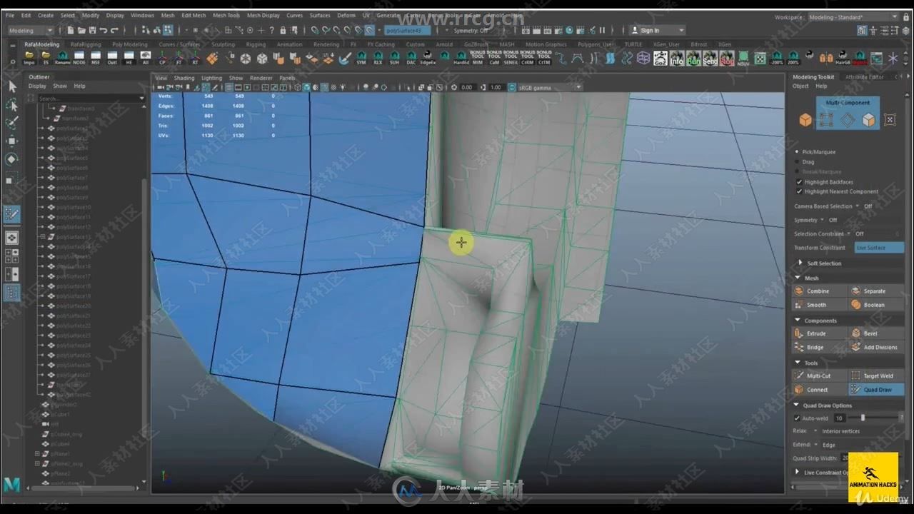 Maya左轮手枪武器建模实例制作视频教程