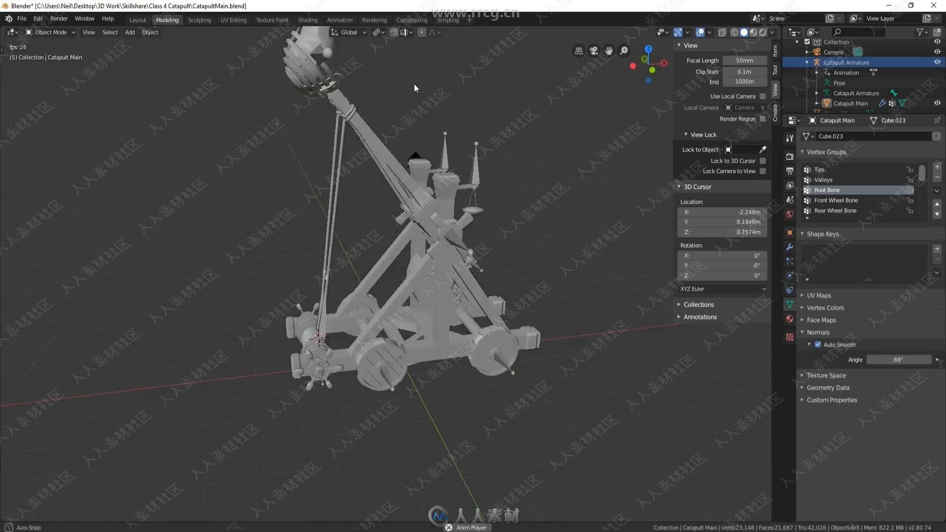 Blender 2.8模型纹理动画完整学习指南视频教程