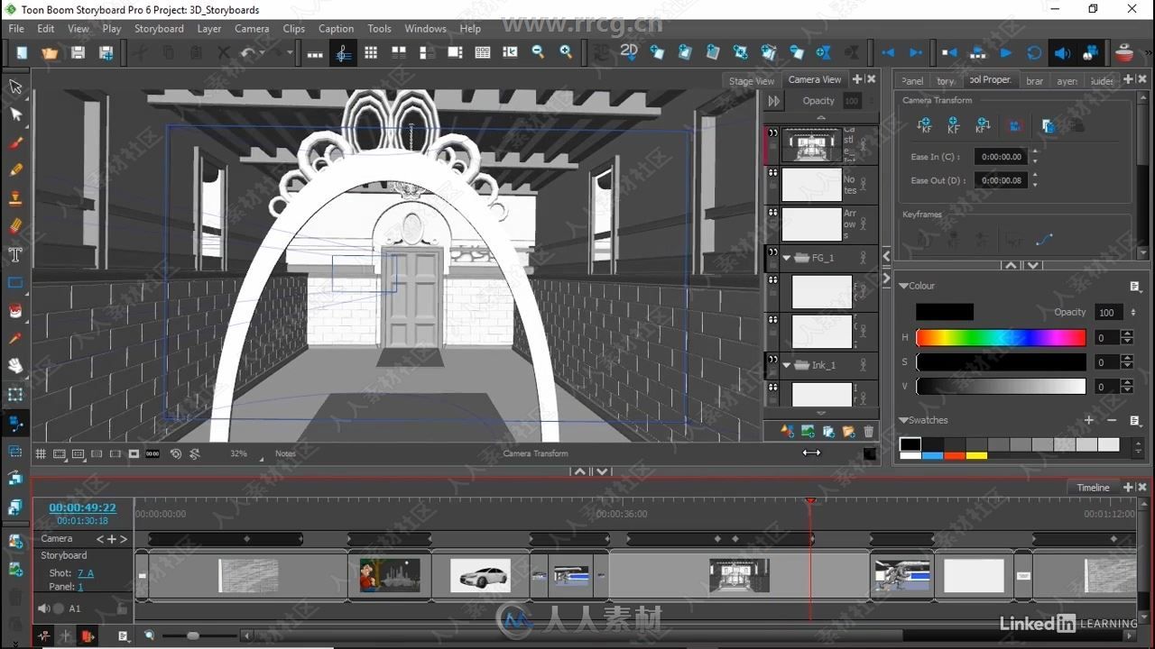 Storyboard Pro故事板情节提要使用技术视频教程