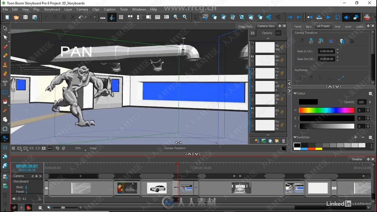 Storyboard Pro故事板情节提要使用技术视频教程