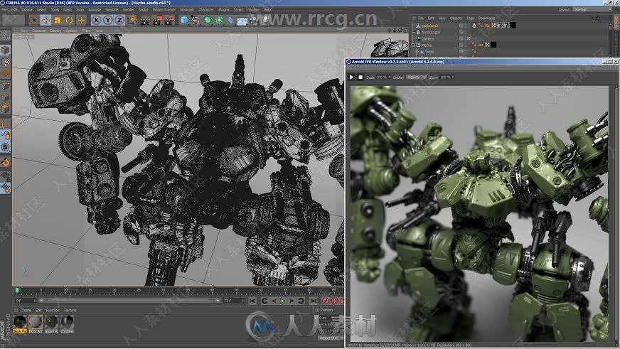 Arnold阿诺德C4DtoA渲染器C4D 2025插件V4.7.7.1版