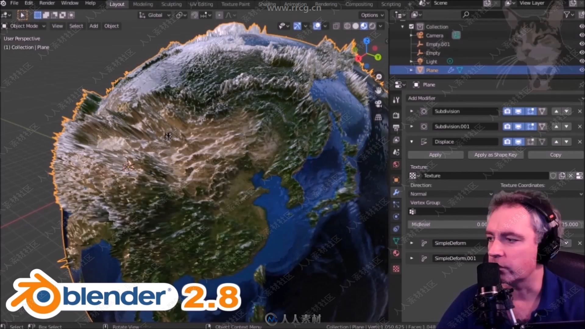 Blender制作逼真3D地球建模技术视频教程