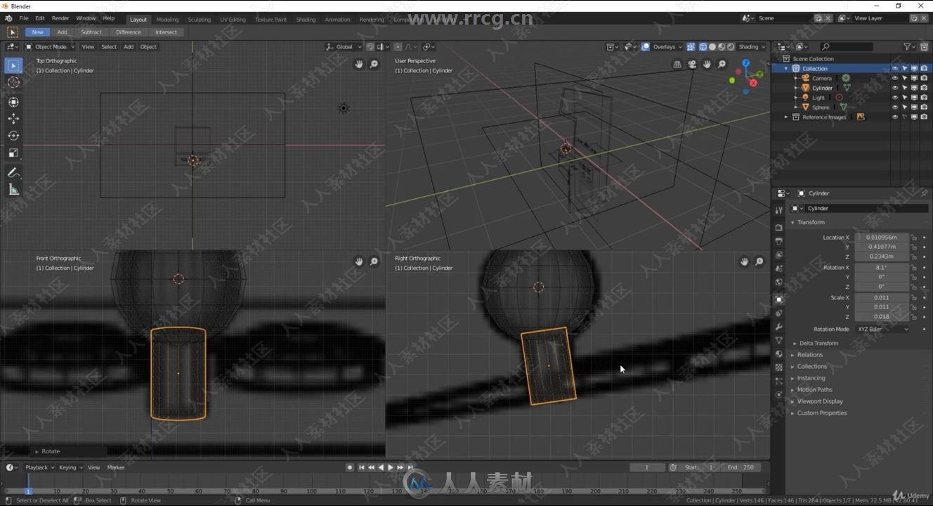 Blender中3D建模终极指南视频教程