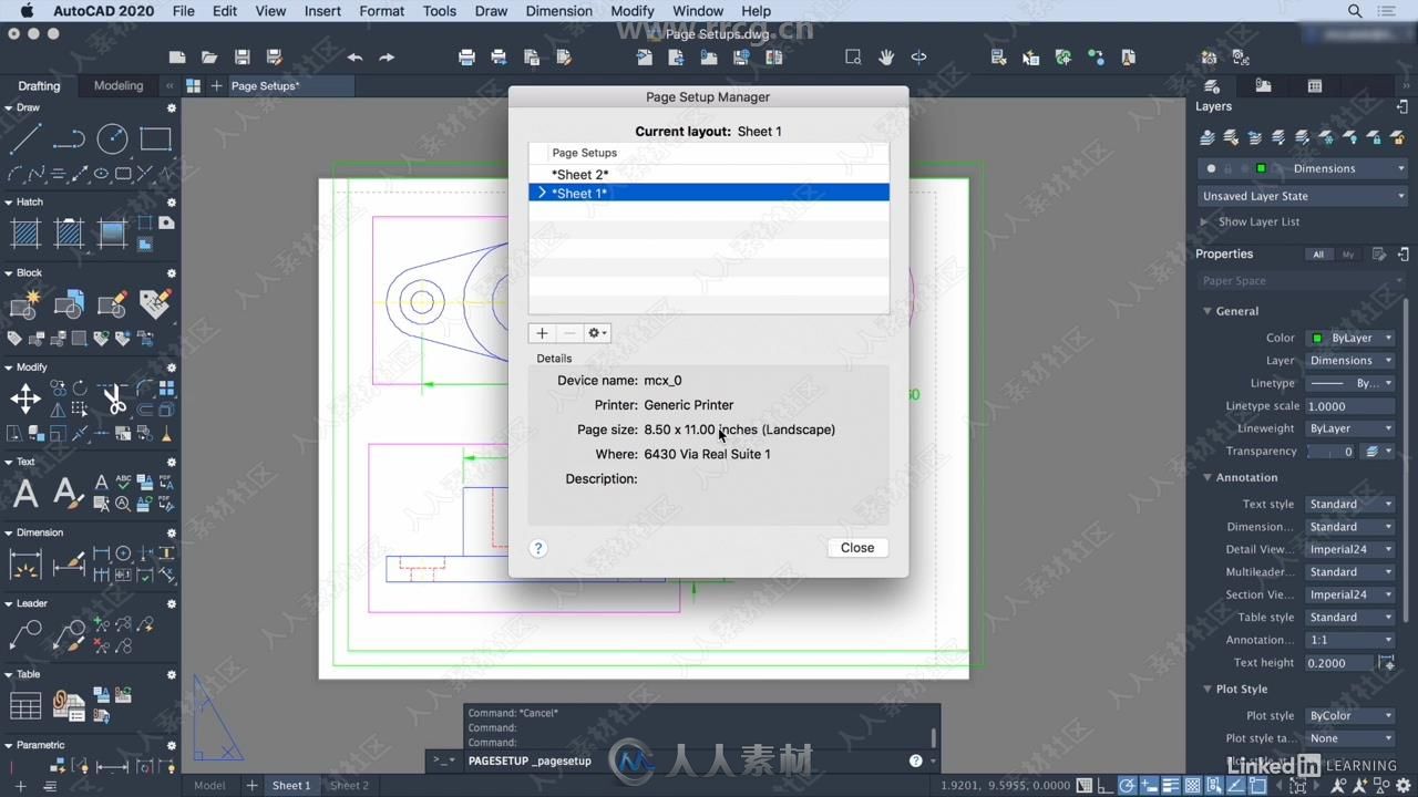 AutoCAD 2020 Mac版核心技能训练视频教程