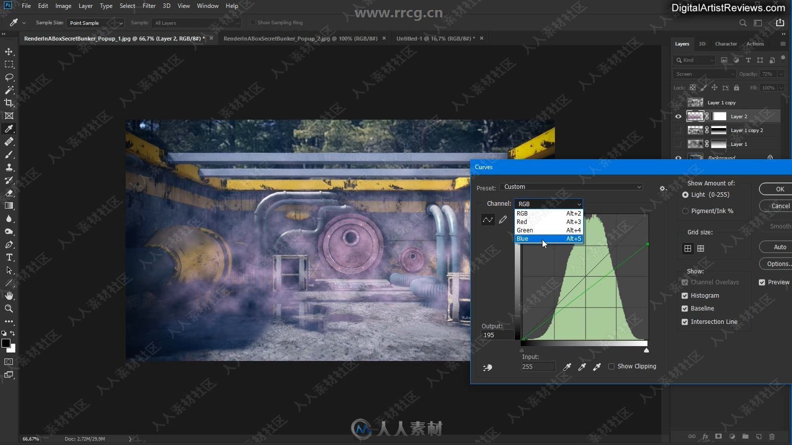 DAZ Studio与PS制作云雾缭绕特效视频教程