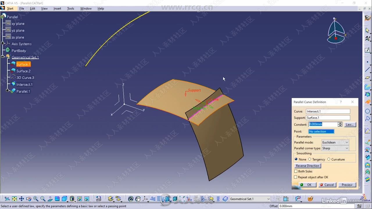 CATIA V5曲面建模技术训练视频教程