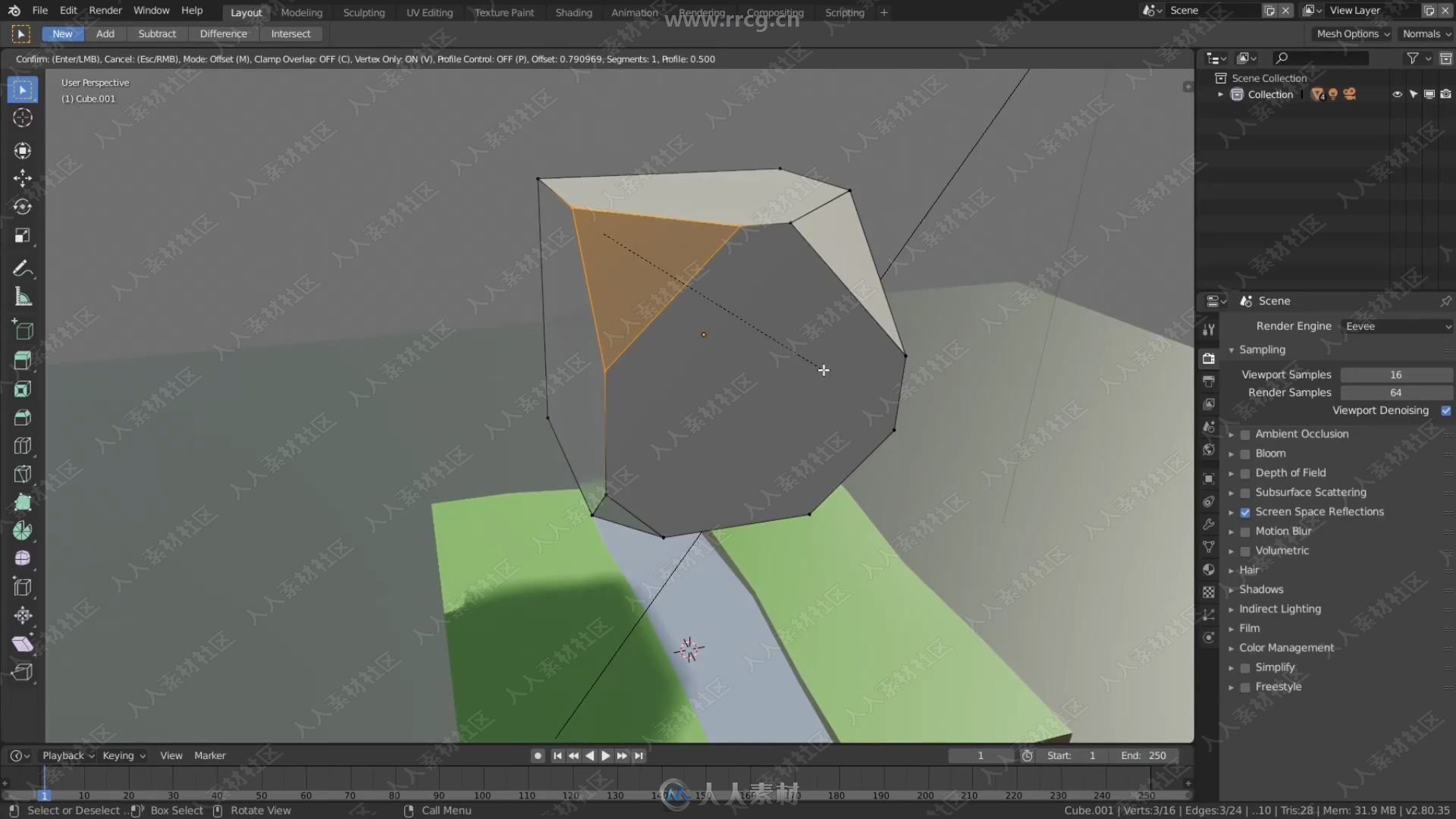 Blender等距场景建模实例制作视频教程