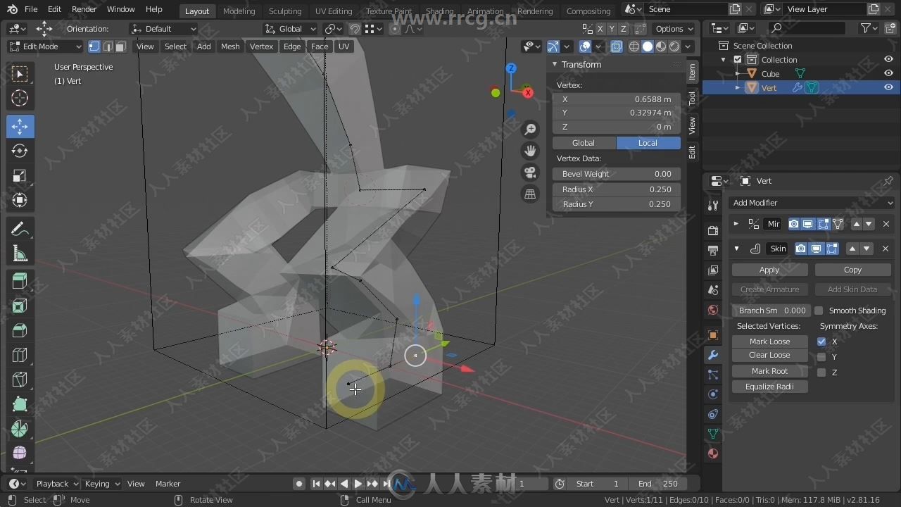 Blender机器人建模实例制作工作流程视频教程