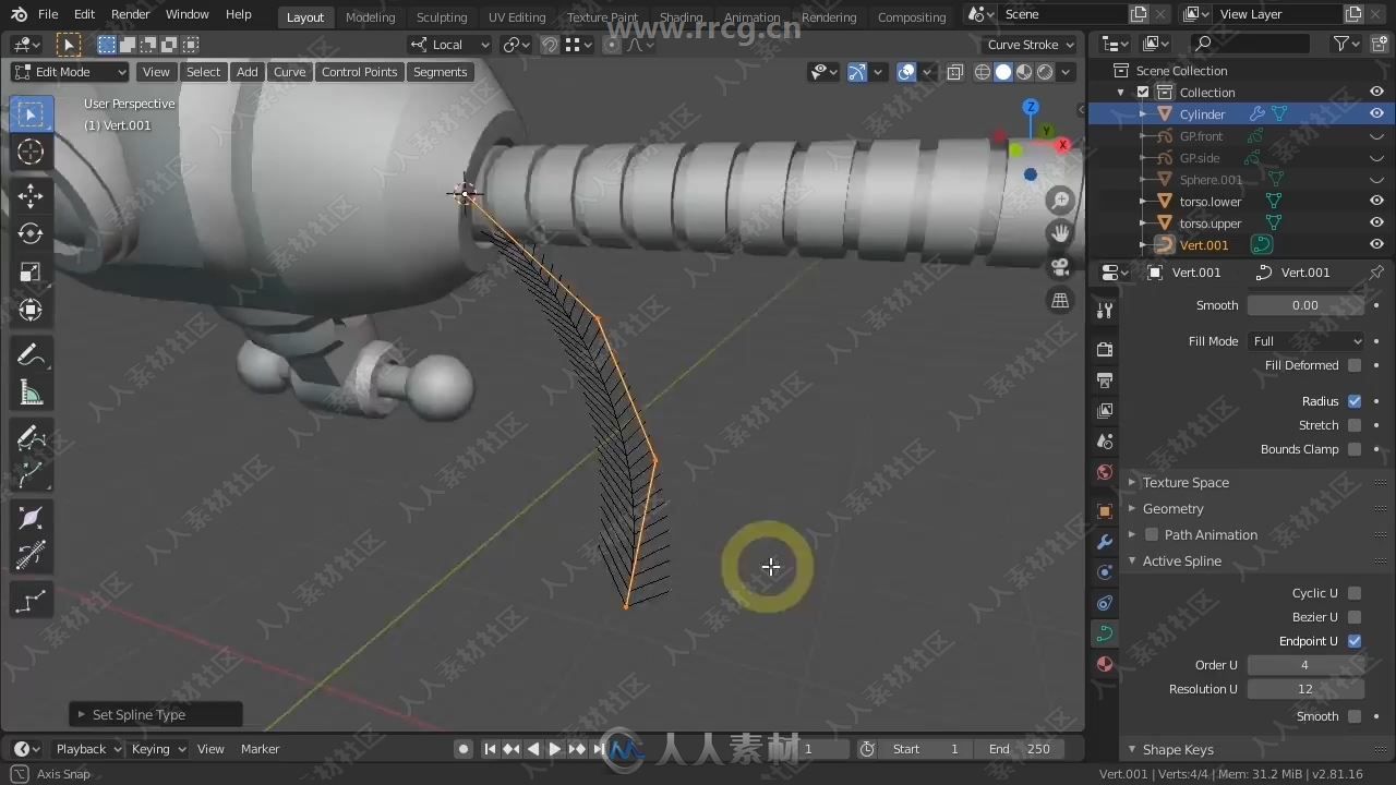 Blender机器人建模实例制作工作流程视频教程