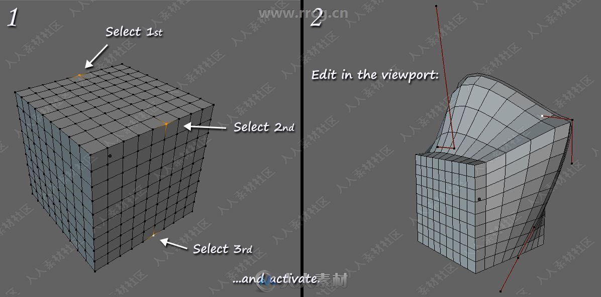 bezier mesh shaper曲线网格建模Blender插件V0.92版