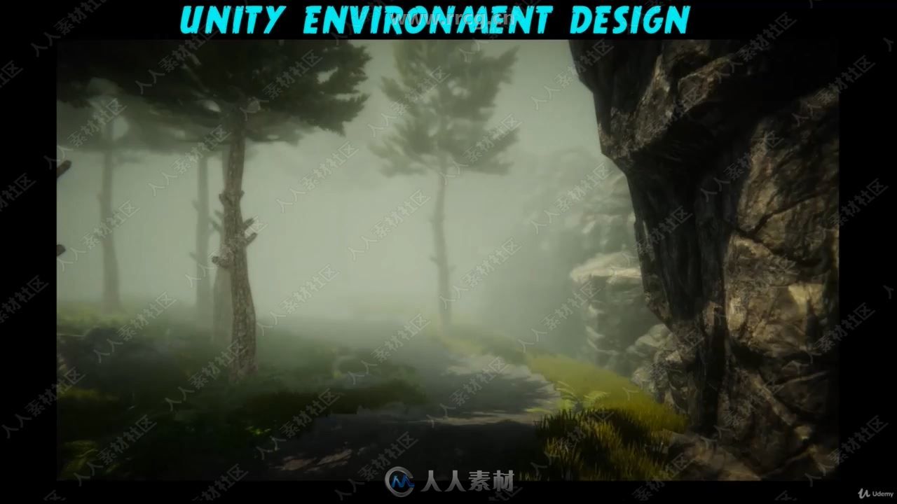 Unity 3A级游戏环境设计工作流程视频教程