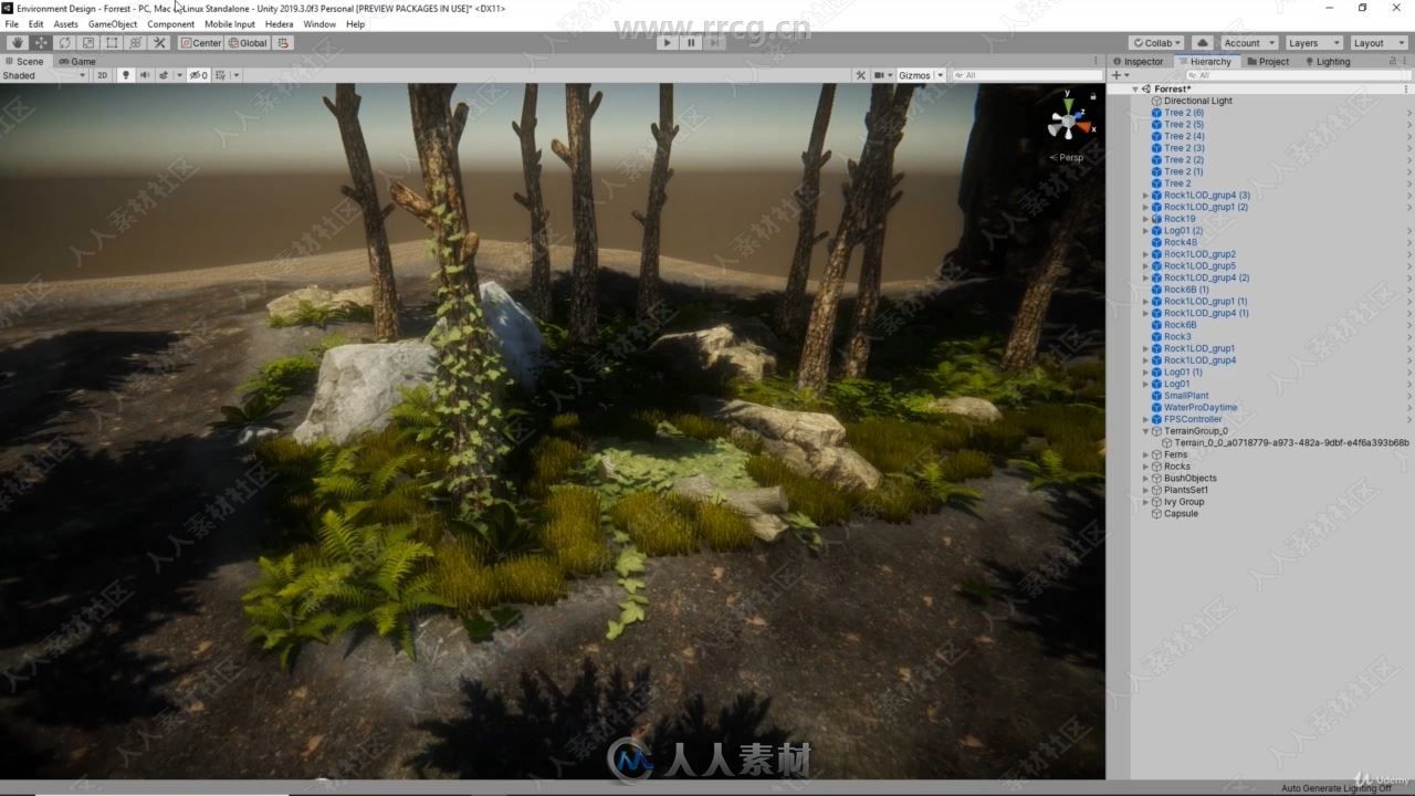 Unity 3A级游戏环境设计工作流程视频教程