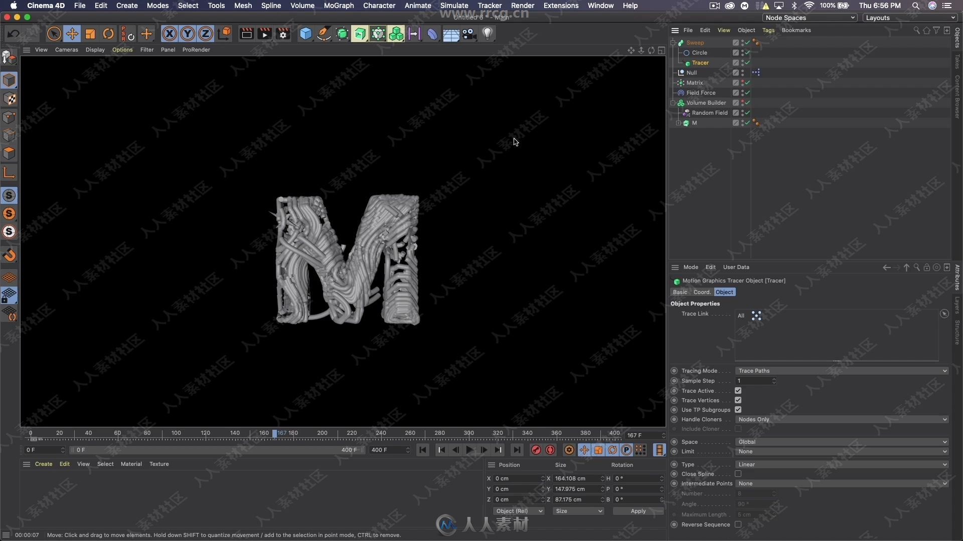 C4D与PS抽象艺术Logo海报实例制作视频教程