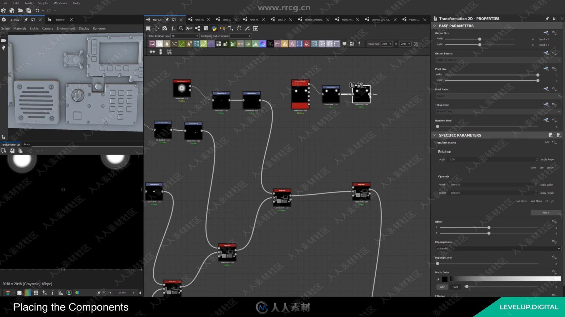 Substance Designer军事无线电贴图实例制作视频教程